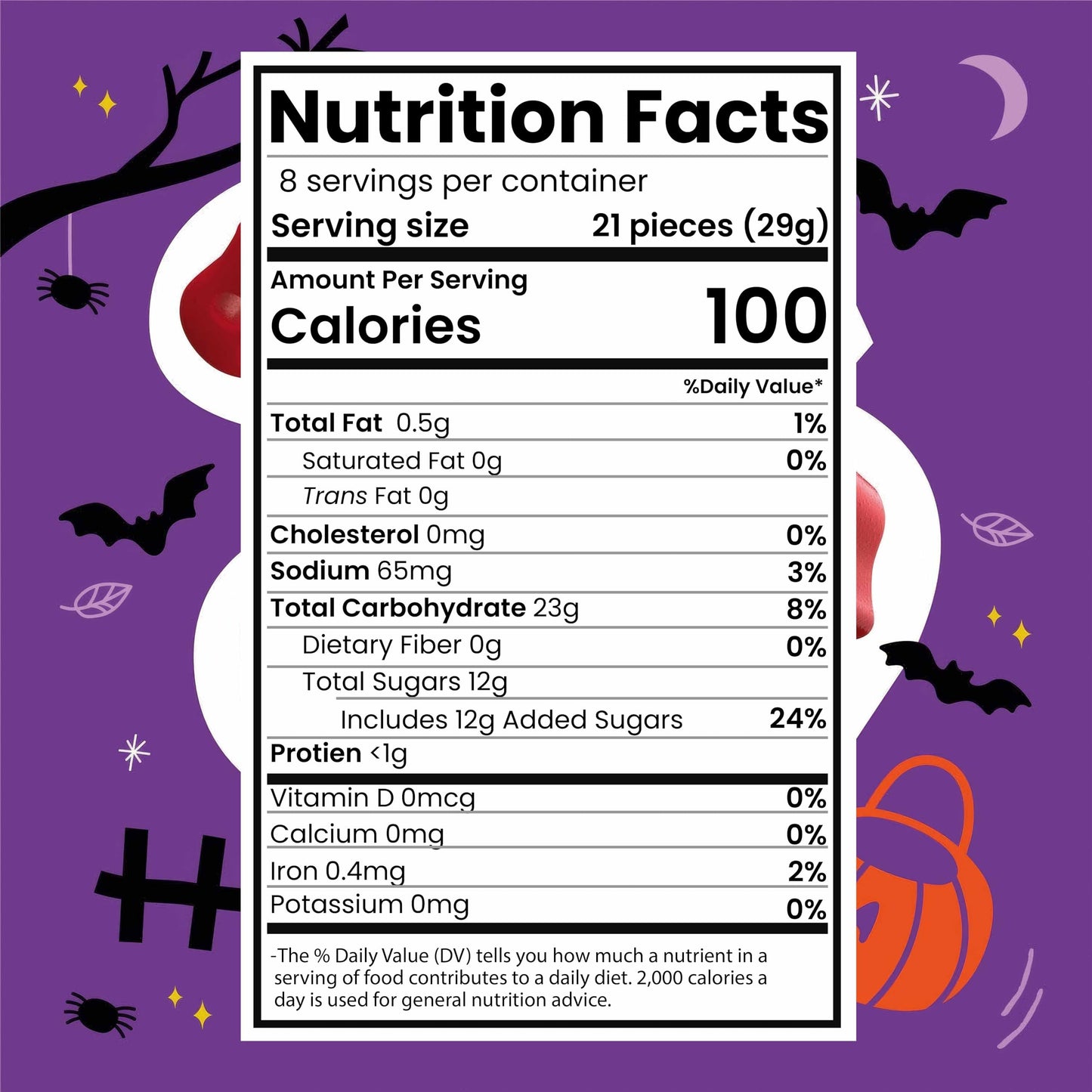 Halloween Candy Bulk - Cherry Ghosts Licorice Candy 8.5oz, 1 Pack - Ghosts of Halloween Cherry Licorice Candy, Trick or Treat Candy, Red Candy Buffet, Halloween Themed Festive Treat