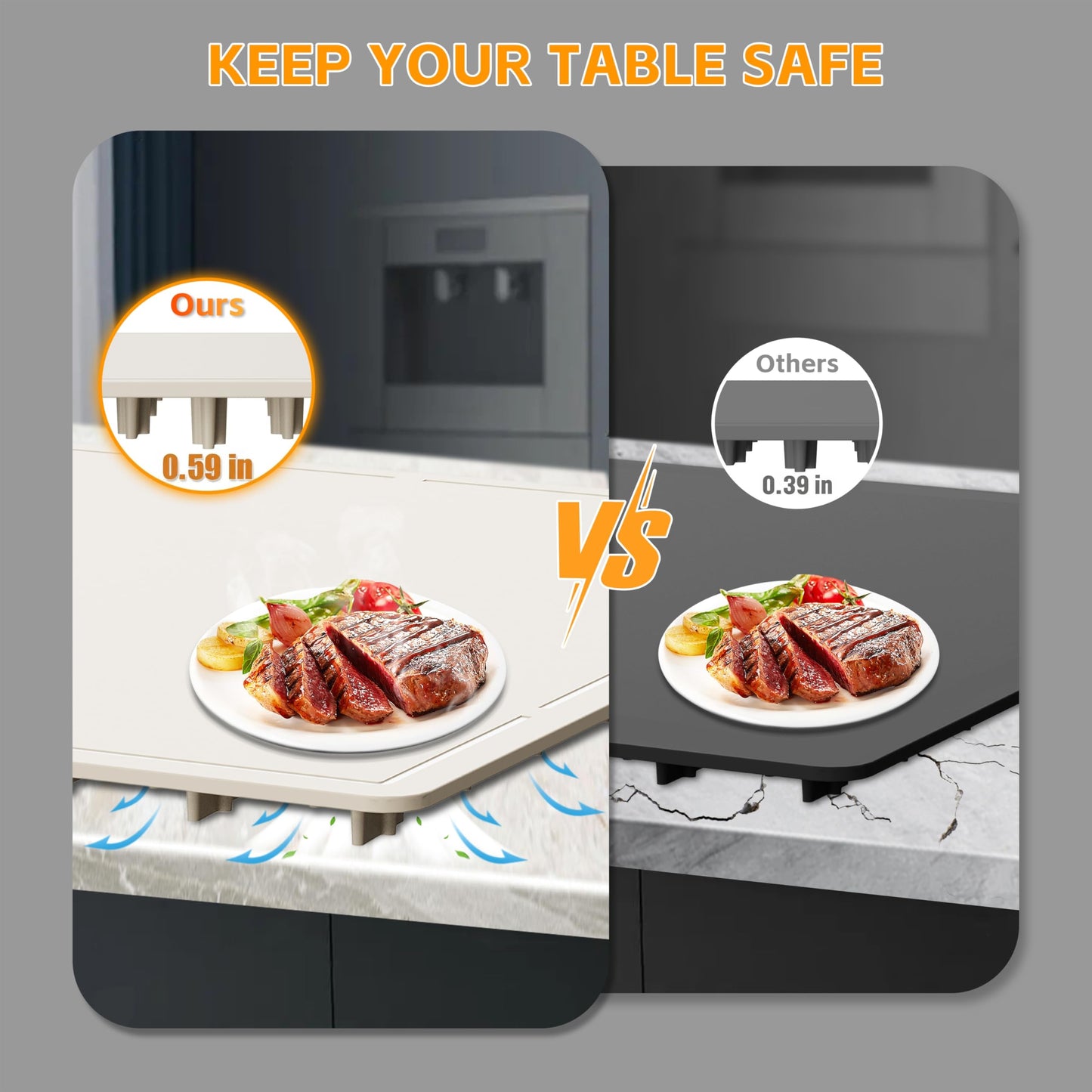 Food Warming Mat 24"x16", Electric Warming Tray with 6 Level Adjustable Temperature, Heating Fastly in 10s, Timed Function & Kids Lock, Portable Roll-Up Mat for Family Gatherings, Buffets and Parties