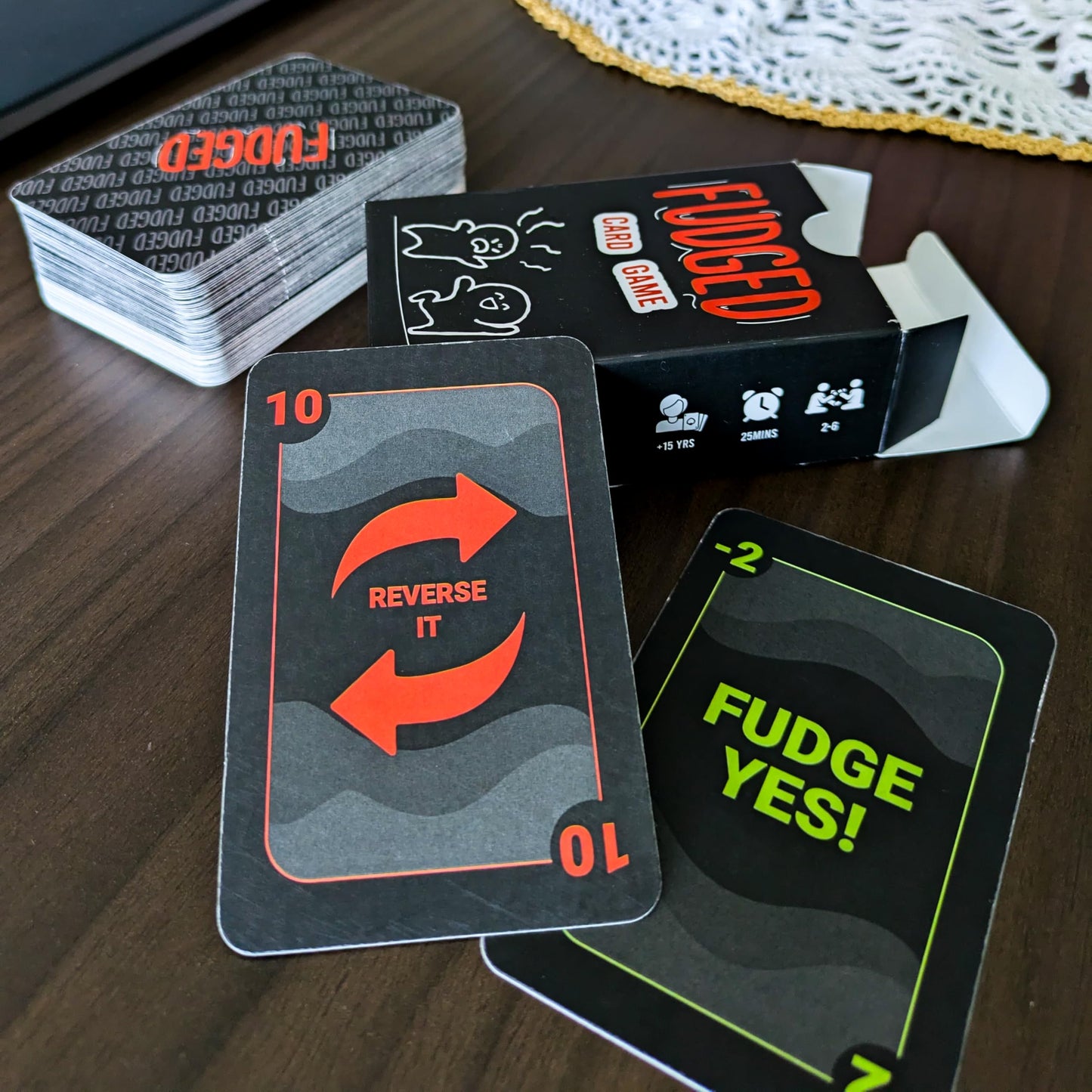 Fudged: A Fun & Strategic Card Game for Adults & Families | Party & Game Night Must-Have | Fast-Paced, Competitive Card Game for 2-6 Players