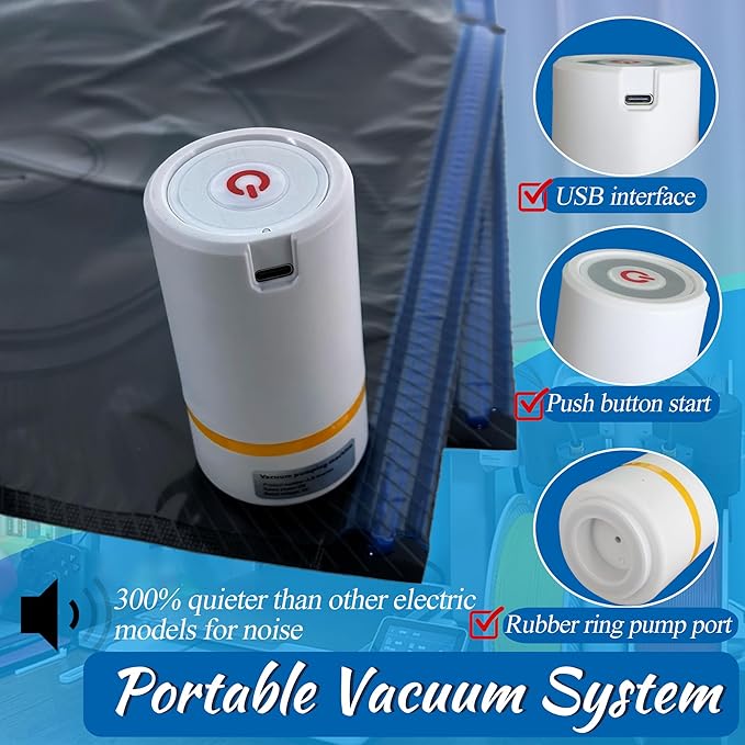 48 PCS Light-Proof Vacuum Sealed Storage Bags Kit for 3D Printer Filament, 13.4 x 12.6 Inch - Moisture Proof & Anti-Humidity with Desiccants, Keep Filament Dry