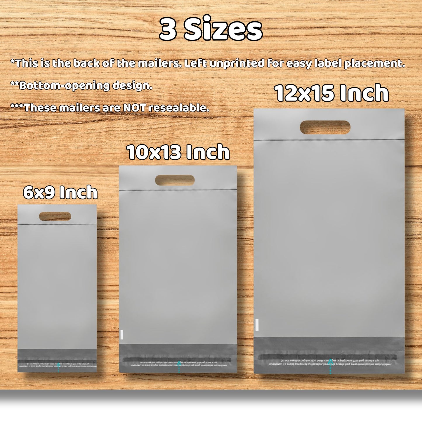 Donyson Frosted T-shirt Bags 10x13, 100 Shipping Bags for Clothes, Thank You Poly Mailers, Envelope Mailers for Small Business, Shipping Envelopes with Handle