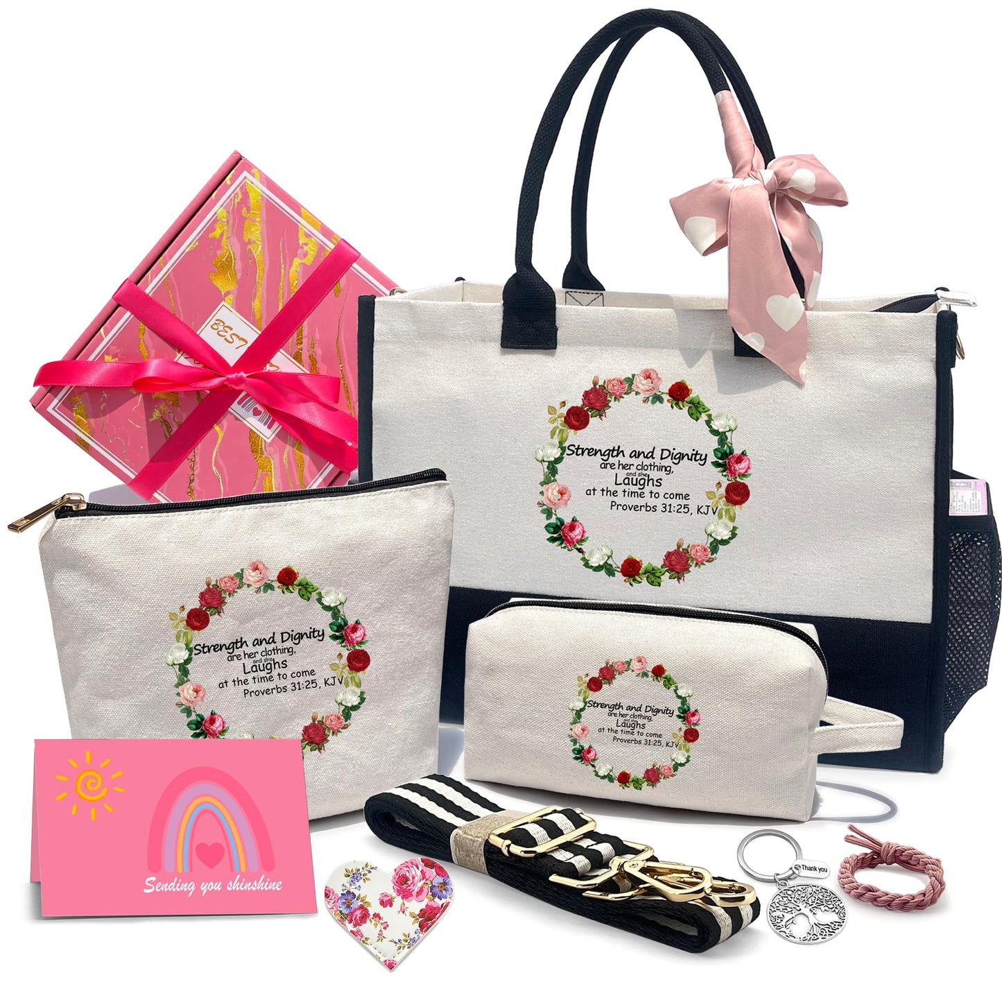 GuirCygne Christian Gifts for Women – Faith-Filled Inspirational Gift Sets for Mom Teacher Coworker Friend，Bulk Christian Gifts for Birthday Christmas Mothers Day Easter