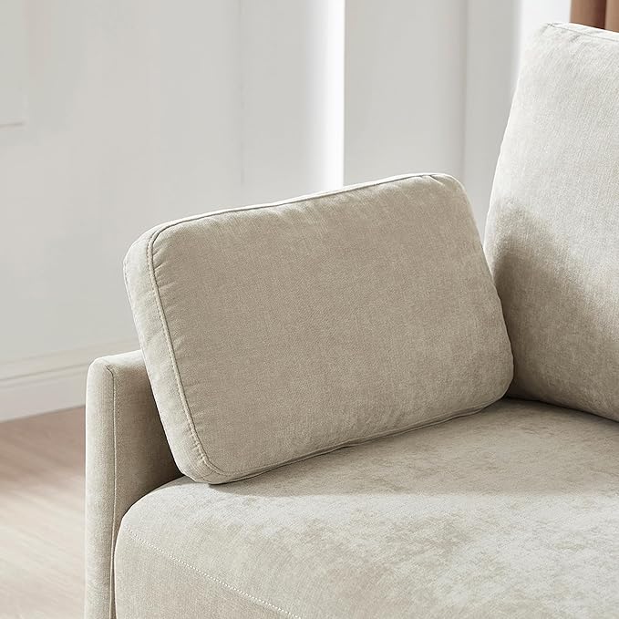 CHITA Modular Sectional Loveseat Sofa, Modern Cloud Couch for Living Room and Apartment, 2 Seat Extra Comfty Sofa, Removable Cover, Easy Assembly for Small Spaces, 73.6 Inch Width, Classic Taupe