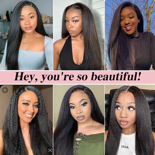 Condescension Human Hair Bundles 18 20 22 Inch Kinky Yaki Wave Human Hair Bundles Unprocessed Brazilian Virgin Quick Weave Hair for Black Women