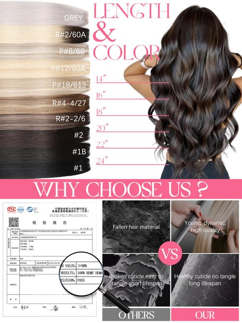 Sew in Hair Extensions Real Human Hair One Piece 22inch Genius Wefts Hair Extensions Human Hair Invisible Chestnut Brown Mixed Dark Brown with Dark Brown Roots Genius Weft Human Hair 60 Grams
