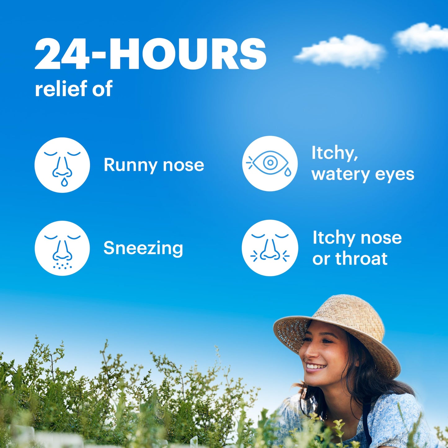 Claritin Allergy Medicine for Adults, 24-Hour Non-Drowsy Loratadine 10mg Pills, Antihistamine, 70 Tablets + 1ct On-The-Go Relief