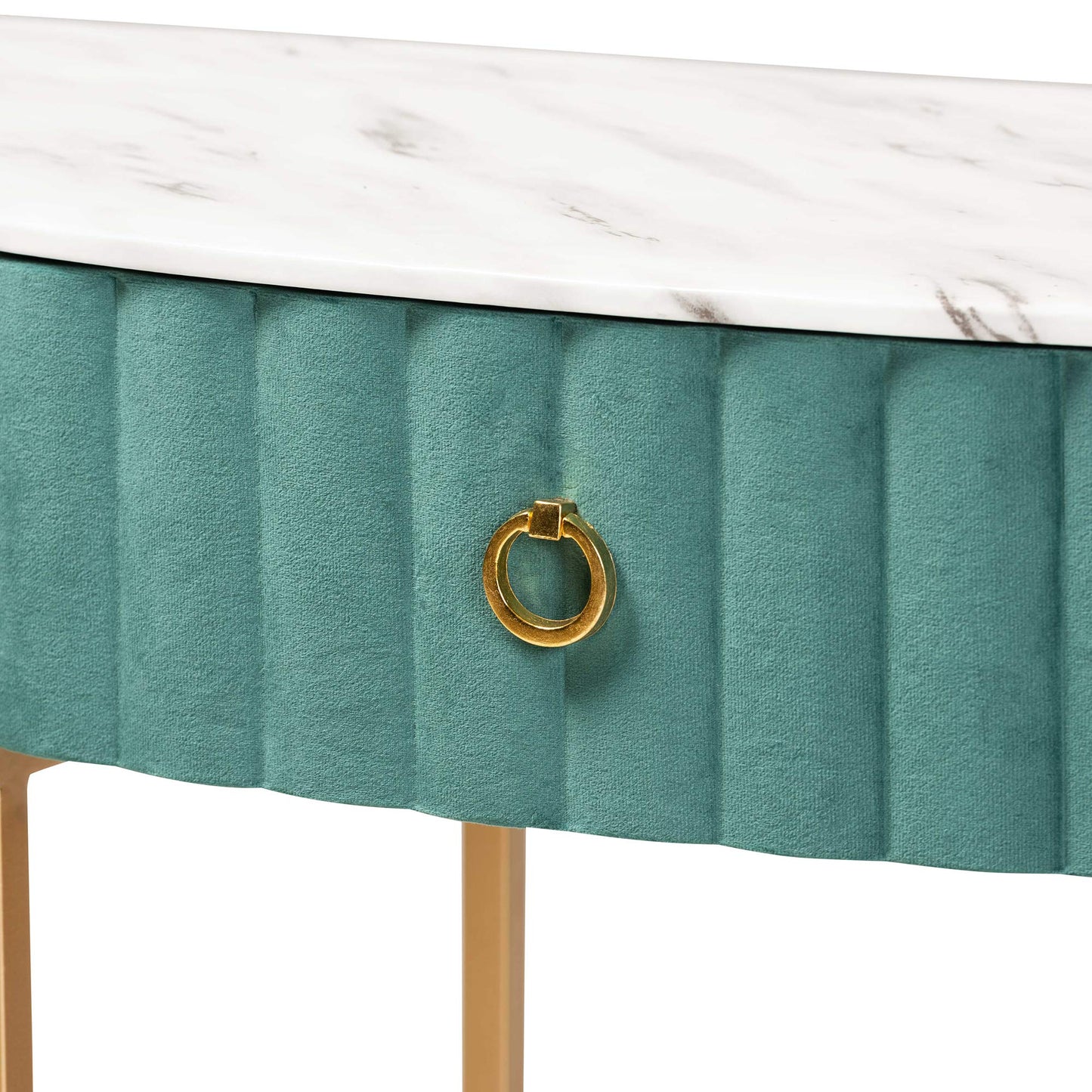 Baxton Studio Console Tables, Green/Gold