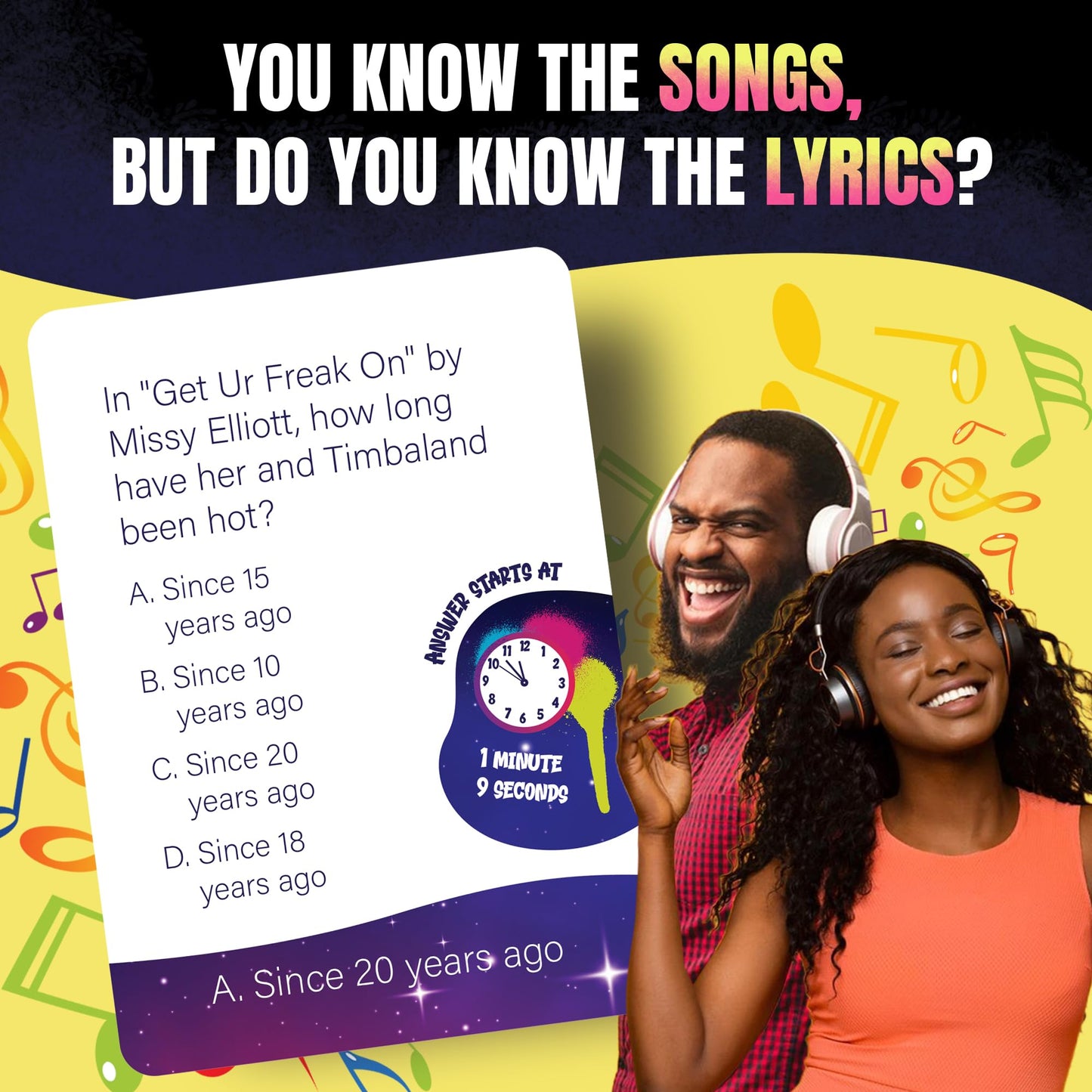 Lyric Legend 2000s Hip-Hop and Rap - Finish The Lyrics Game to Argue for The Correct Songs. Makes A Great Gift for Trivia Lovers - So Grab Your Mic, Sing Along, and Quiz Your Friends and Family!