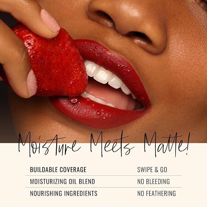 Runway Rogue 90s Vibe Lipstick, Moisturizing Matte Soft Berry-Nude Lipstick, ‘Work the Crowd’
