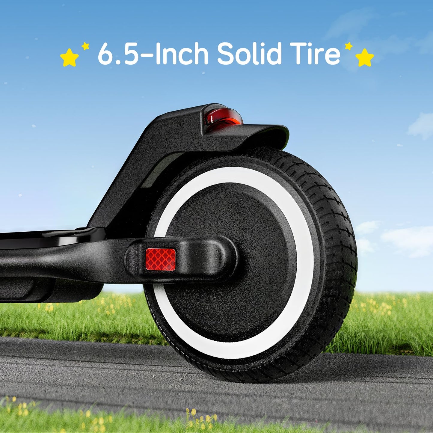 ECOROAD EK6 Kids Electric Scooter for 6-12, 3/6/10mph Speeds for Ultimate Comfort, Adjustable Height Electric Scooter, 150W & Dual Brake Safety, for Growing Adventurers（Rider:3.9-5.2 ft）