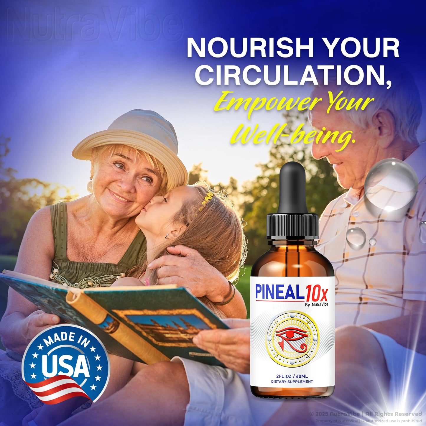 Pineal 10x Drops – Daily Support Formula with a Clean, Natural Blend to Maintain Restful Evenings, Balanced Rhythms & Relaxation | Easy-to-Use Pineal10x for Nighttime Wellness (30 Servings)
