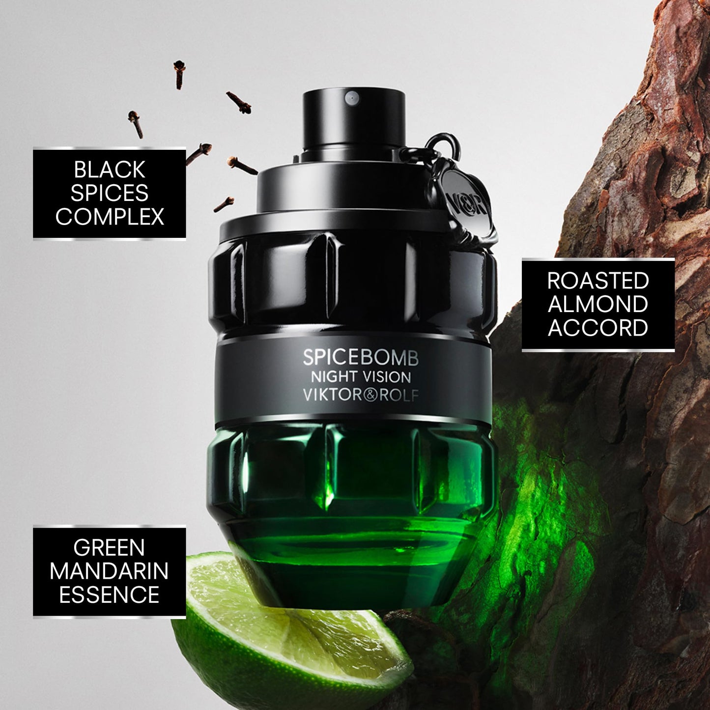 Viktor&Rolf - Spicebomb Nightvision Eau de Toilette - Warm, Spicy & Fresh - Cologne for Men - With Notes of Bergamot Citrus, Bla