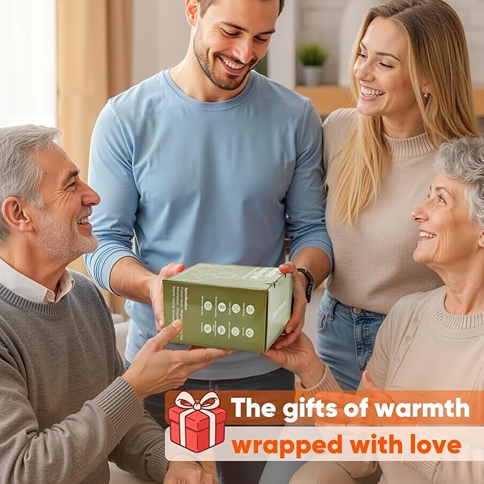 3 lb Weighted Heating Pad for Neck Shoulders and Back, Valentines Day Gifts for Him Her, Birthday Gifts for Men Women Dad, Instant Electric Heated Blanket with 9 Heat Options 4 Auto-Off Timer, Grey