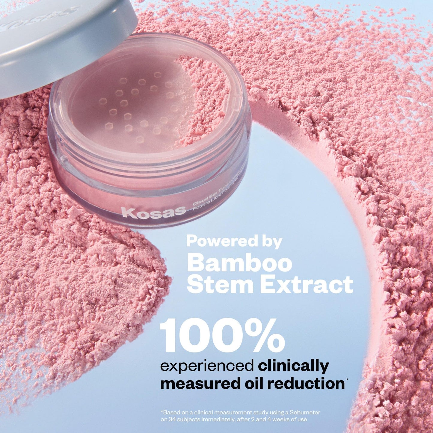 Kosas Cloud Set Loose Powder - Translucent Setting + Blurring Talc-Free Face Powder in Translucent - Buttery (Ultra Sheer Yellow