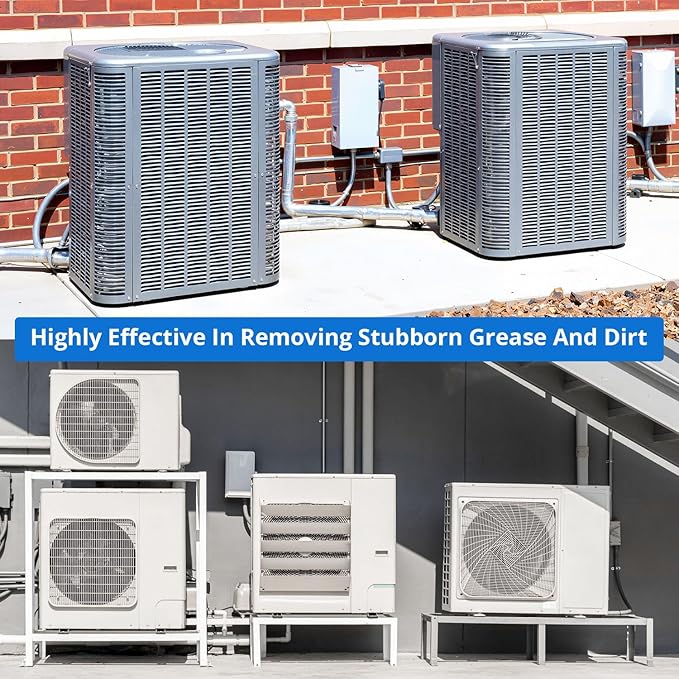 Air Conditioner Cleaner, Professional Cleaner Foam Spray, Foaming Coil Cleaners for AC Unit, Heating, Refrigerator, Multifunctional Cleaner Spray Bottle Breaks Down Dirt, Dust and Grease 1 Pack
