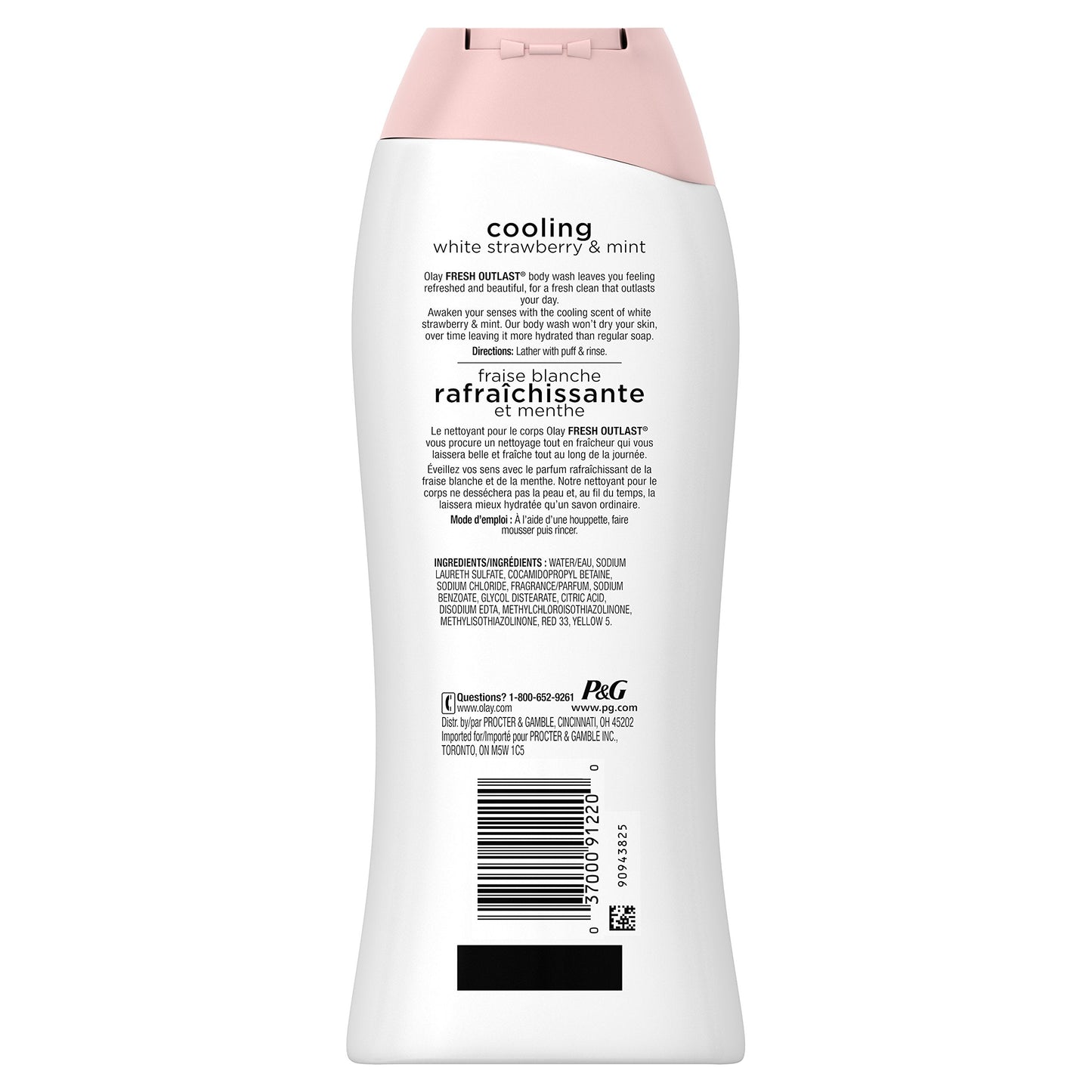 Olay Fresh Outlast Body Wash - Cooling White Strawberry & Mint - 13.5 oz