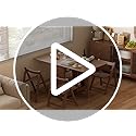 AnywaysWood 1 Solid Wood Folding Dining Table, Space Saving Extendable Solid Wood Drop Leaf Table for Kitchen Dining Livin...