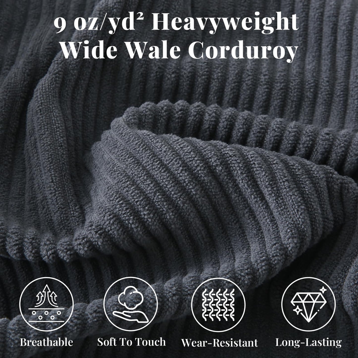 Sasttie Wedge Pillow Set, 2PCS Reading Pillow for Sitting, Bed Wedge Pillow Headborad for Sleeping, After Surgery, Acid Reflux, Leg and Back Support, with Neck Cushion, 23"x11.5"x23", Dark Grey