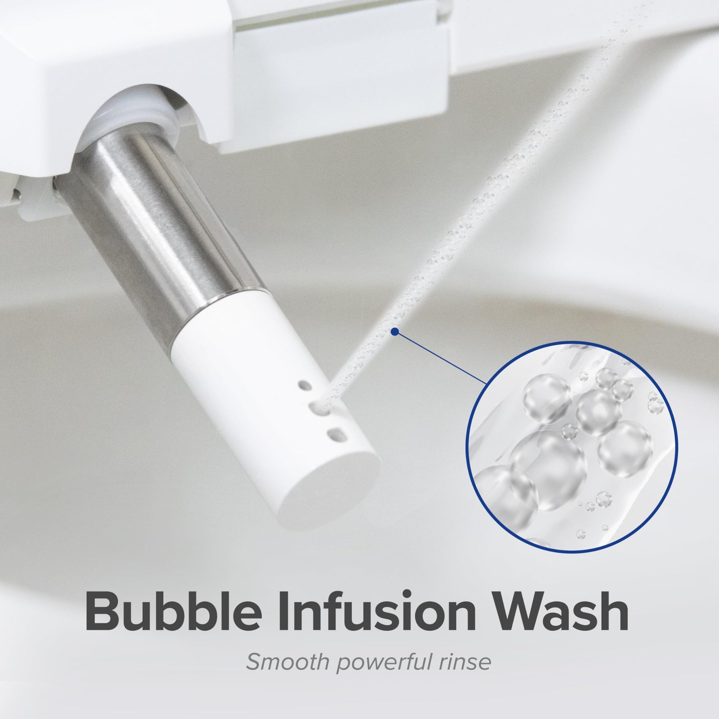 SmartBidet® SB-2600 Electric Smart Bidet™ Seat Unlimited Hot Water - Electronic Heated Toilet Seat with Warm Air Dryer and Temperature Controlled Wash Functions - Elongated