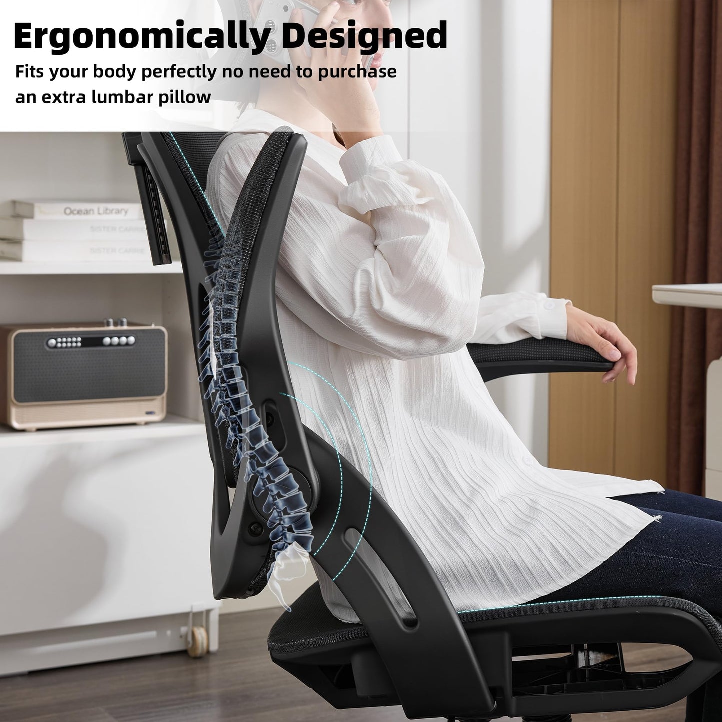 Home Executive Office Desk Chairs Gaming Chairs for Adults Ergonomic Chair Desk Chair Computer Chair for Bedroom Comfortable Office Chair