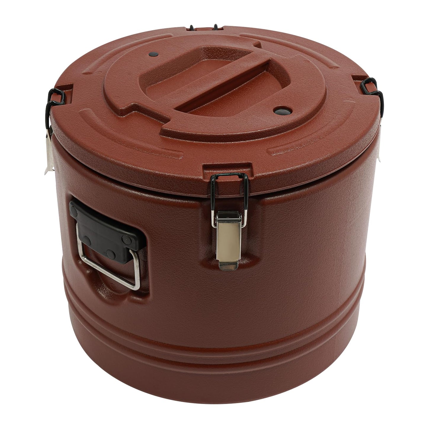Commercial Insulated Food Container, 32QT/8Gal Insulated Soup Container Bucket Commercial Food Warmer Insulation Barrel for Hot or Cold Food for Restaurant, Canteen, Home (Brown)