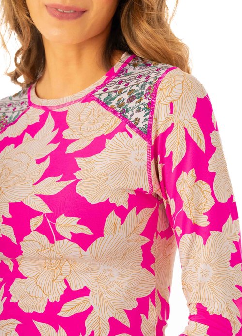 Maaji Women's Standard Rashguard, Pink