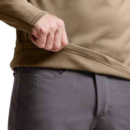 SITKA Gear Men's Core Midweight Zip-T Long Sleeve Hunting Shirt, Coyote, M