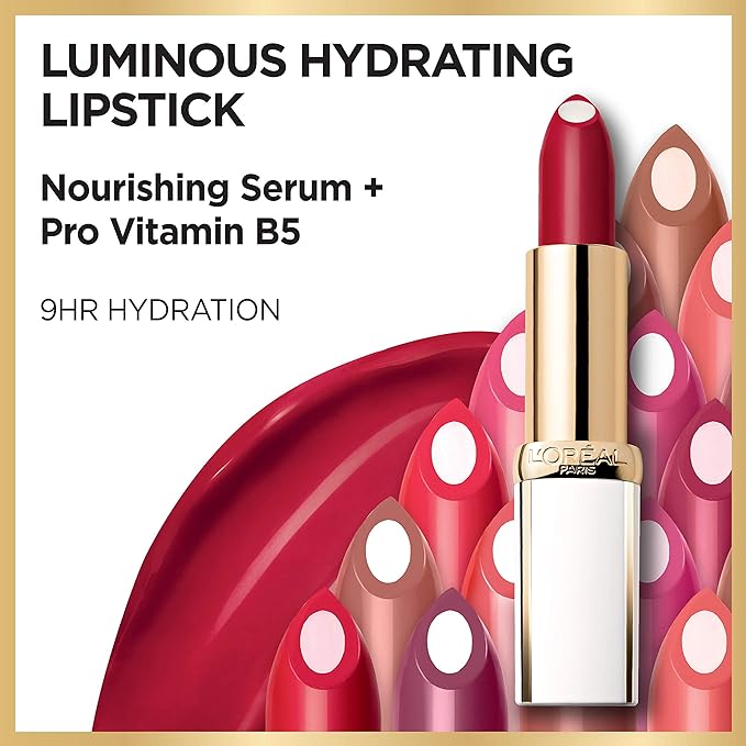 L’Oréal Paris Age Perfect Luminous Hydrating Lipstick, Splendid Plum, 0.13 Ounce