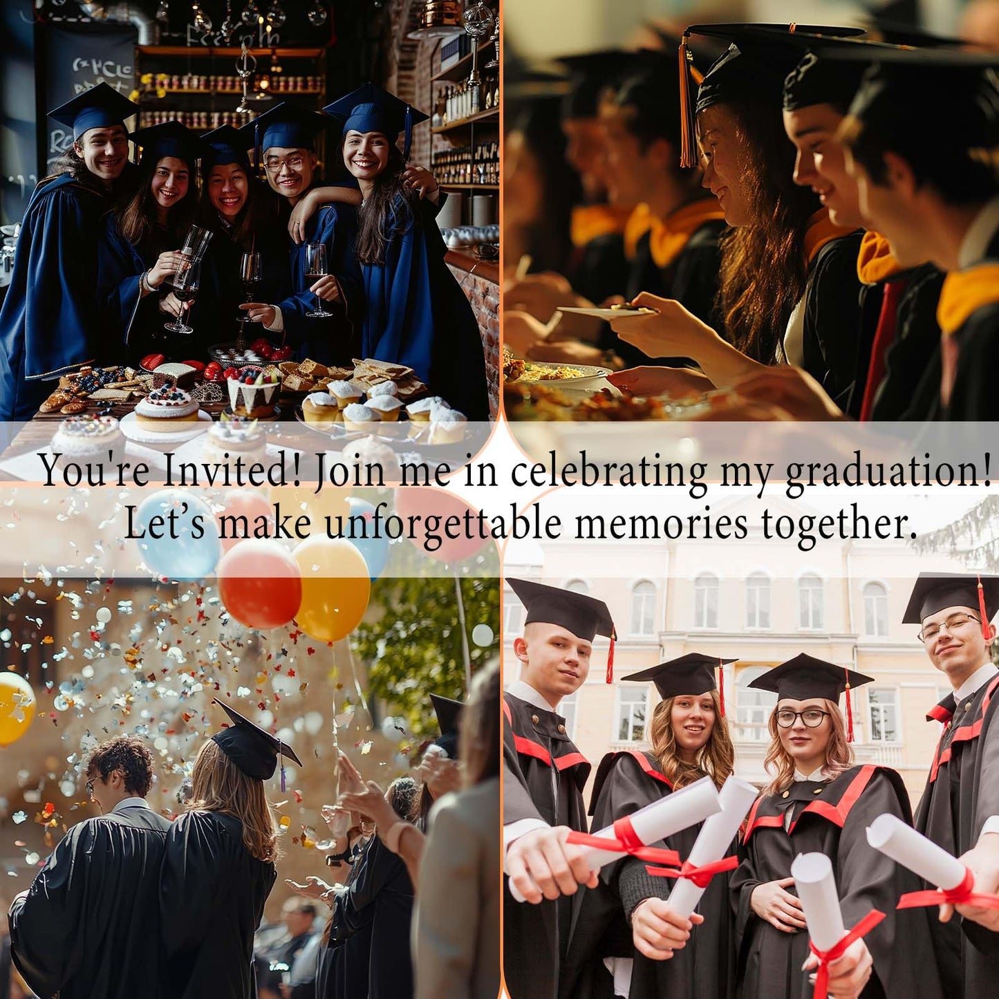 TIRYWT Graduation Party Invitations, She Did It Graduation Invite Cards, 2025 Graduation Announcements Party Invite Card, Grad Celebration Party Supplies, 25 Invites With Envelopes (4"X6") -D01