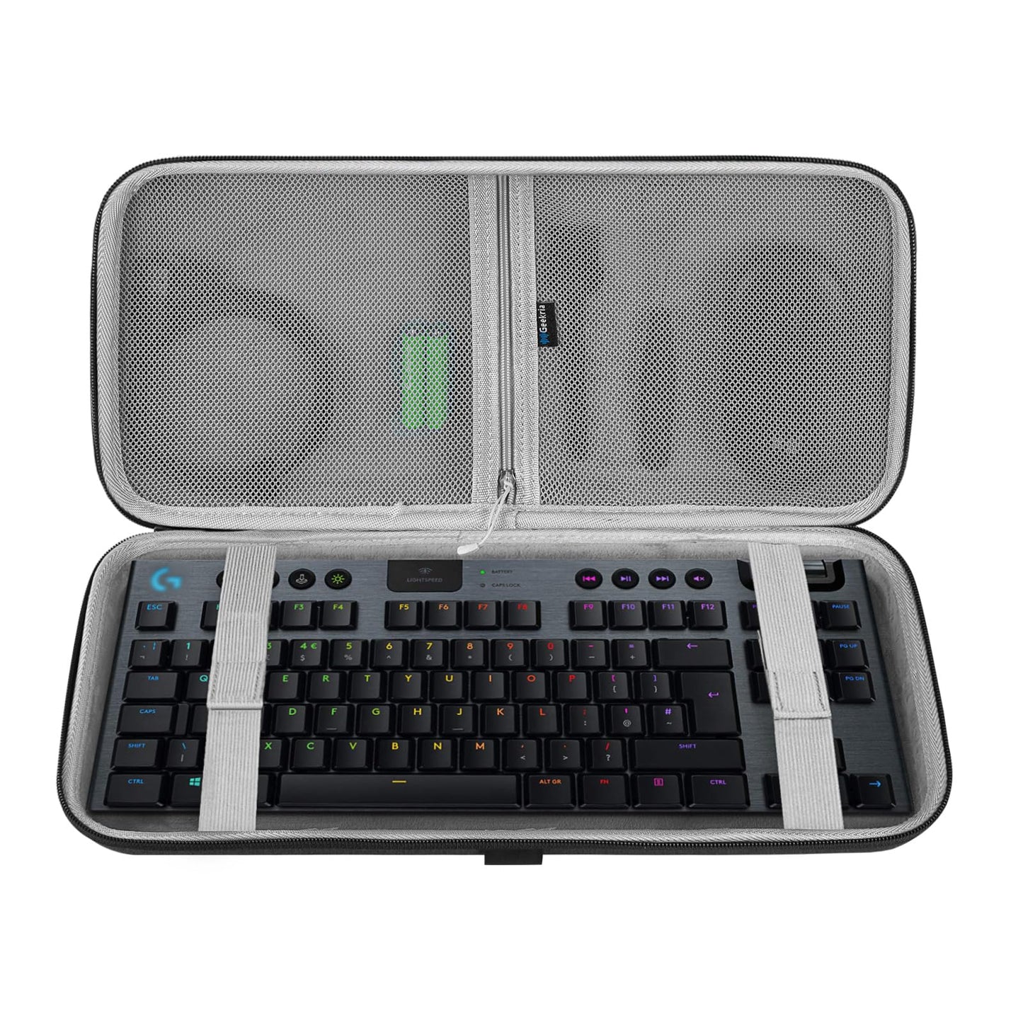 GEEKRIA TKL Keyboard Case, Hard Shell Travel Carrying Bag for 80% / 87 Keys Mechanical Gaming Keyboard, Compatible with Logitech