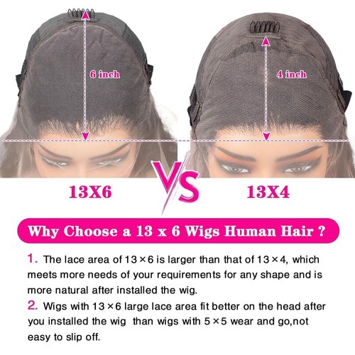 Arqyu Reddish Brown Lace Front Wigs Human Hair 13x6 Body Wave Lace Front Wigs Human Hair Pre Plucked 200% Density (13X6-350# body wave human hair wig, 22 Inch)