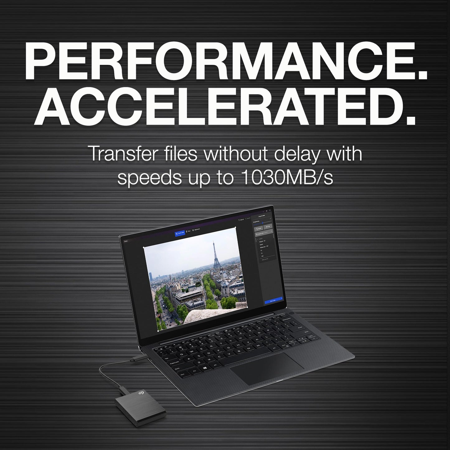 Seagate One Touch Ssd 1Tb External Ssd Portable - Black, Speeds Up To 1030Mb/S, 6Mo Mylio Photo+ Subscription, 6Mo Dropbox Backu