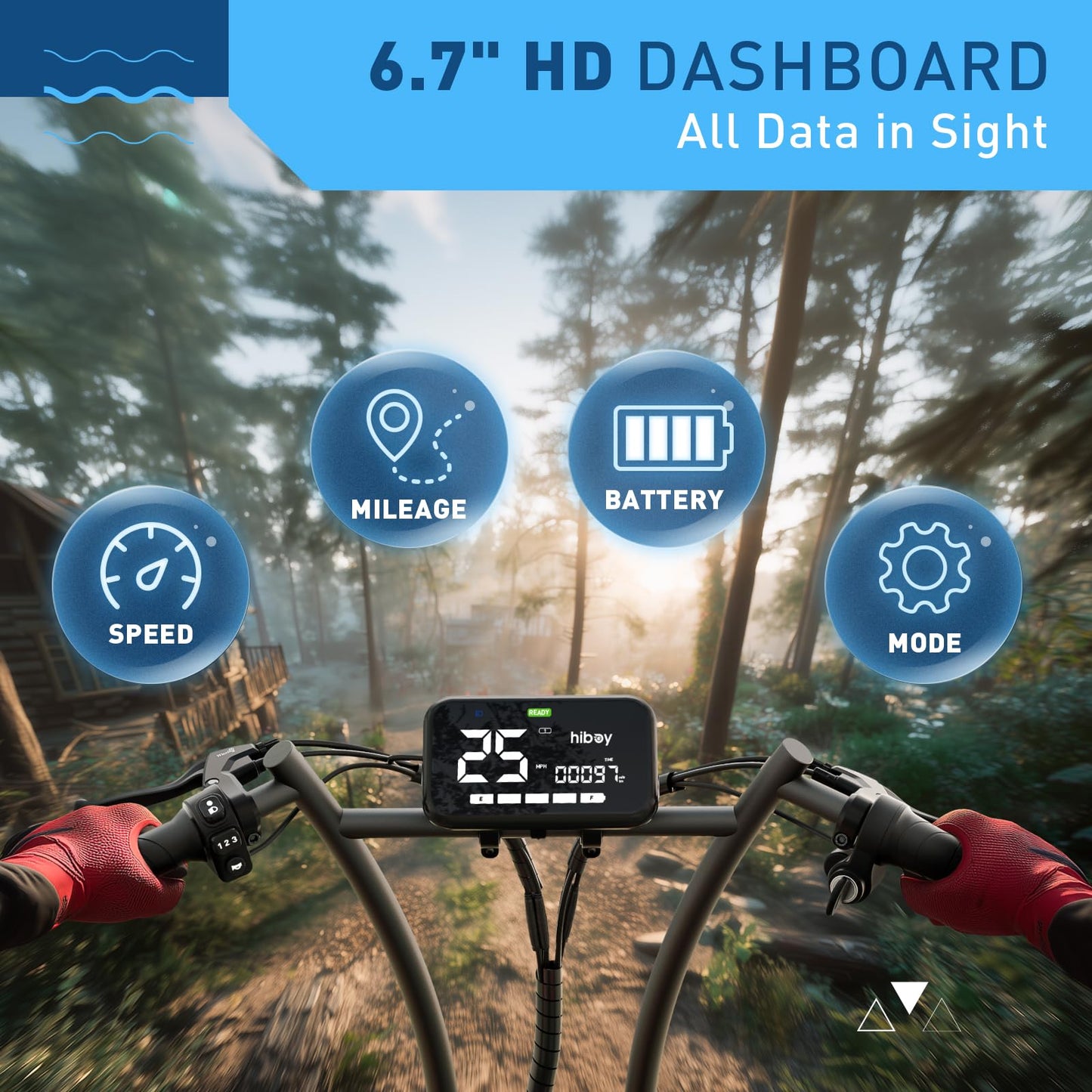 Hiboy Electric Scooter for Adults w/Seat & Rear Basket, 810W Motor, 25MPH, 34mi Range, 16" All-Terrain Tires (Snow/Mud), Dual Disc Brakes, UL2272-3-in-1 Commuter/Shopping/Off-Road E-Scooter