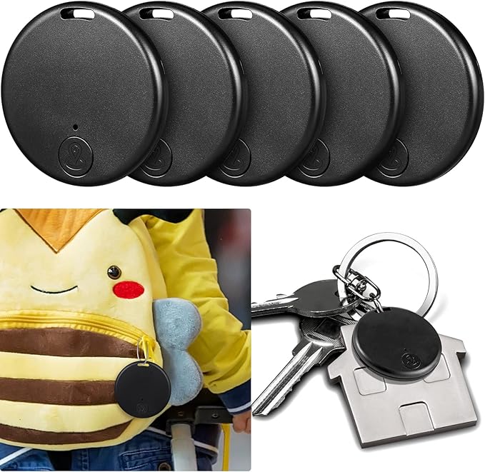 Konohan 5 Packs Portable GPS Tracking Mobile Tracking Anti Loss Smart Device Key Finder Locator GPS Finders Tracker Device...