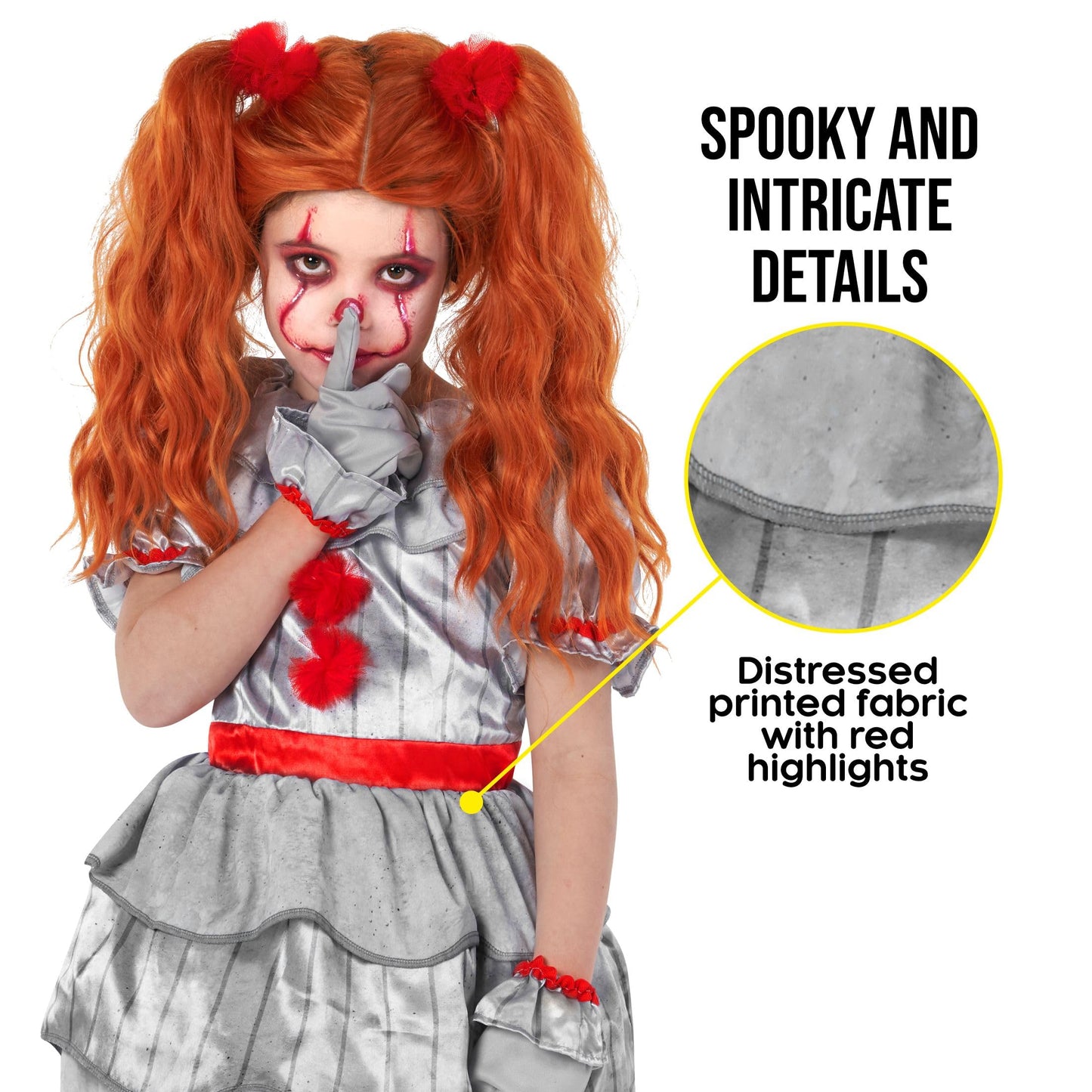 Morph Scary Clown Costume For Kids, Scary Clown Costume, Girls Halloween Costumes, Halloween Costumes For Kids, L