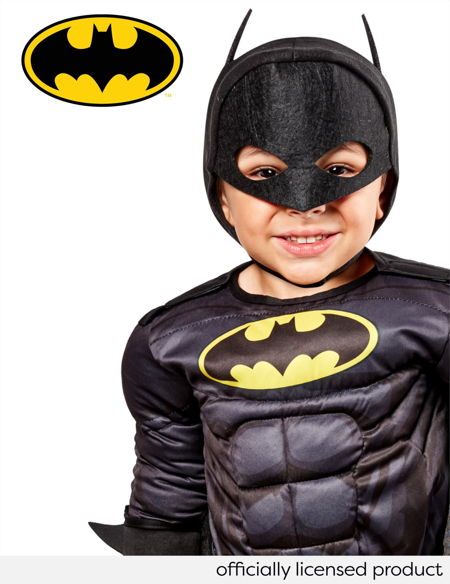 DC Comics Superheroes: Batman Costume for Kids by Rubies, Boy's XS