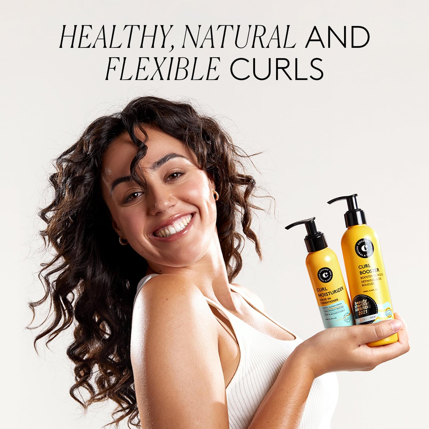 COCUNAT - Curly Method - Curly Hair Gel and Conditioner for Perfect Curls in 2 steps - Leave-in Moisturizer + Curl Booster - Moi