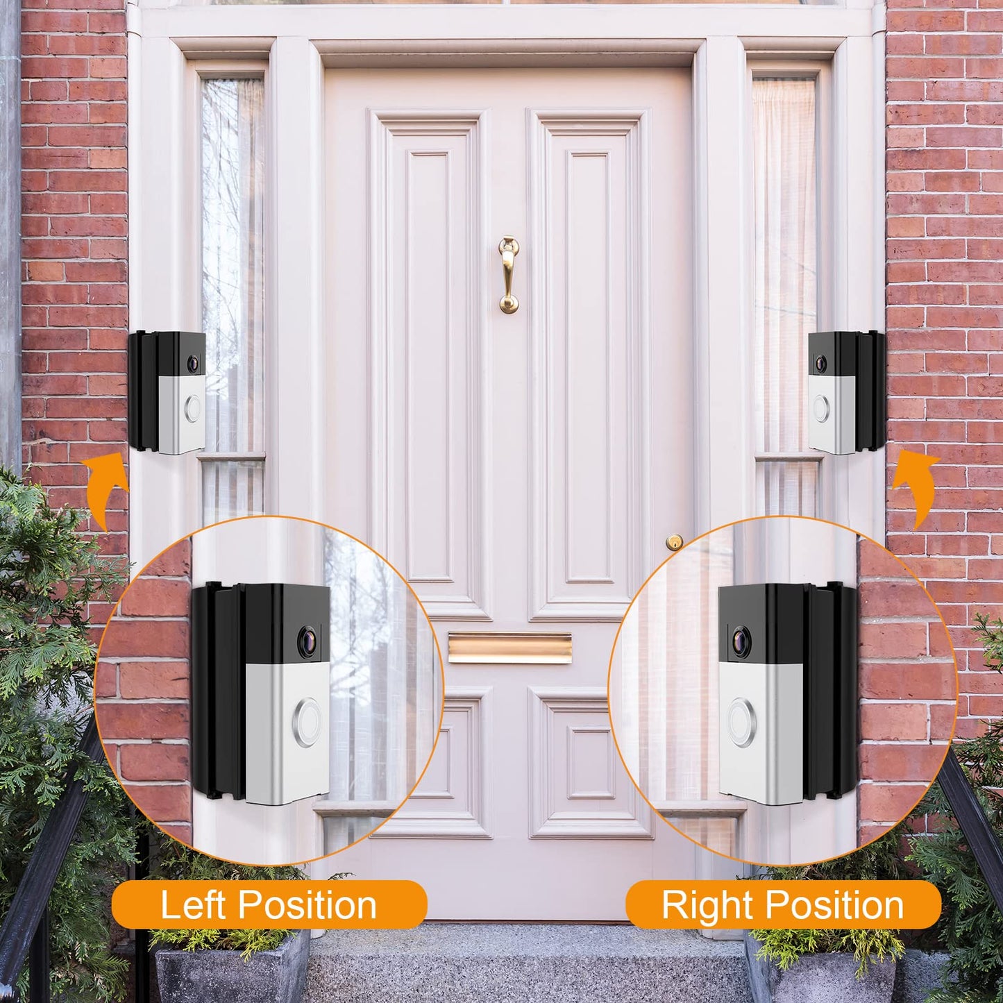 Nanw Adjustable 30 To 55 Degree Doorbell Angle Mount Compatible With Video Doorbell 1/2/3/4/Wired/Pro/(2020 Release)/Battery Doo