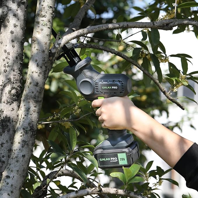 GALAX PRO 20V Cordless Reciprocating Saw, 0-3000RPM Variable Speed Power Reciprocating with 4.0Ah Battery, 2pcs Wood Blades & 1pcs Metal Blade