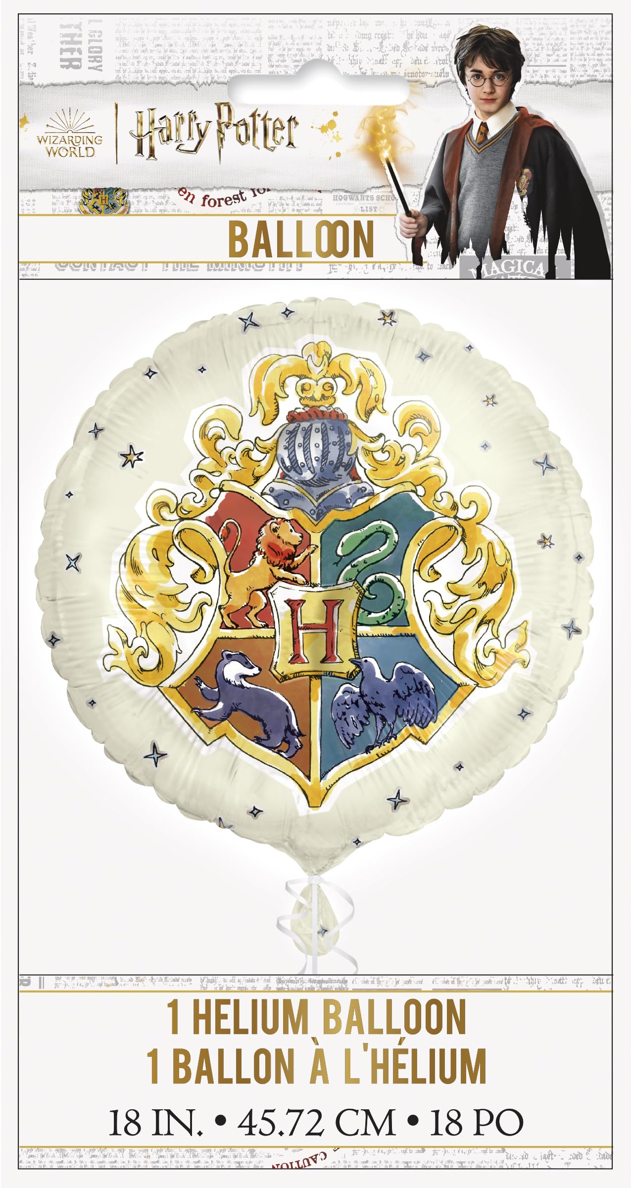 Harry Potter Balloons - Harry Potter Birthday Decorations - Bundle with 8 Latex 12”, 1 Foil Balloon 18”, Checklist - Party Decorations and Supplies - Kids Birthday Party