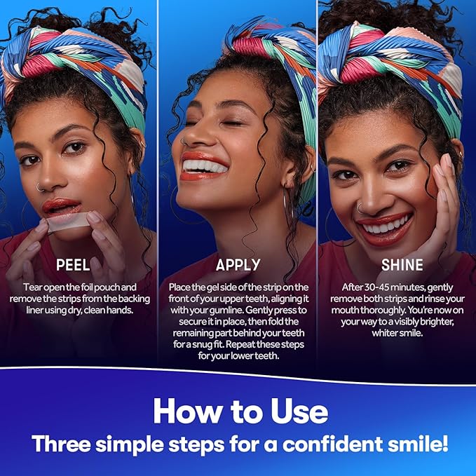 MySmile Teeth Whitening Strips, Hydroxyapatite-Infuse White Strips, Non-Sensitive Teeth Whitening with Soothing Natural Ingredients, Enamel-Safe, Residue-Free, Non-Slip, 21 Treatments Kit