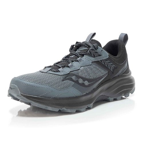 Saucony Men's Excursion Tr17 Hiking Shoe, Shadow/Black, 12
