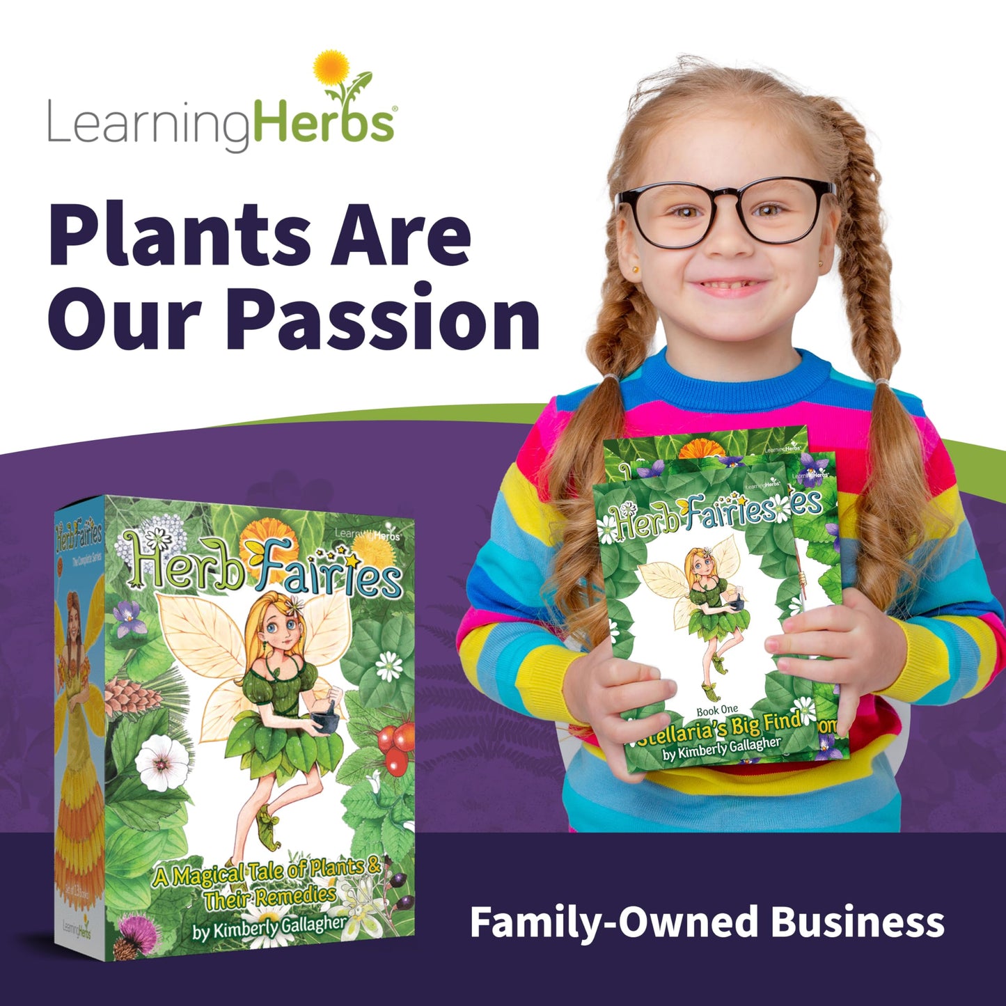Herb Fairies: 13 Plant Books Set & Digital Learning System - Explore Plants & Healing Herbs Through Engaging & Educational Stories - Includes Audiobooks, Printables, Recipes, Crafts, Puzzles & Games