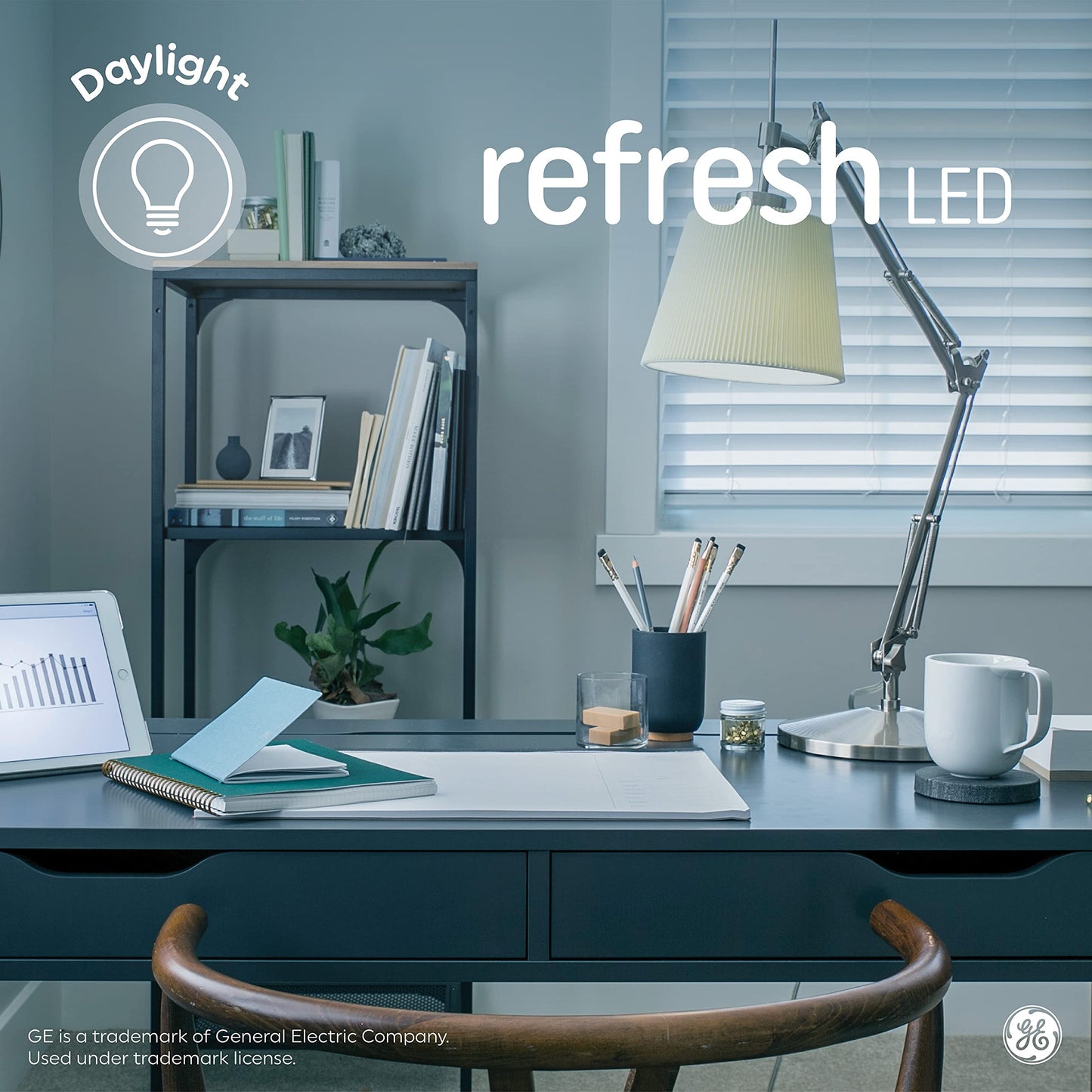 GE Refresh LED Light Bulbs, 65 Watt, Daylight, BR30 Indoor Floodlights (2 Pack)
