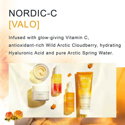Lumene Nordic-C Glow Reveal Facial Moisturizer - Antioxidant-Rich Vitamin C Face Cream - Hydrating Hyaluronic Acid Moisturizer with Vitamin B3 + B5 to Promote Radiant & Youthful Skin (1.7oz)