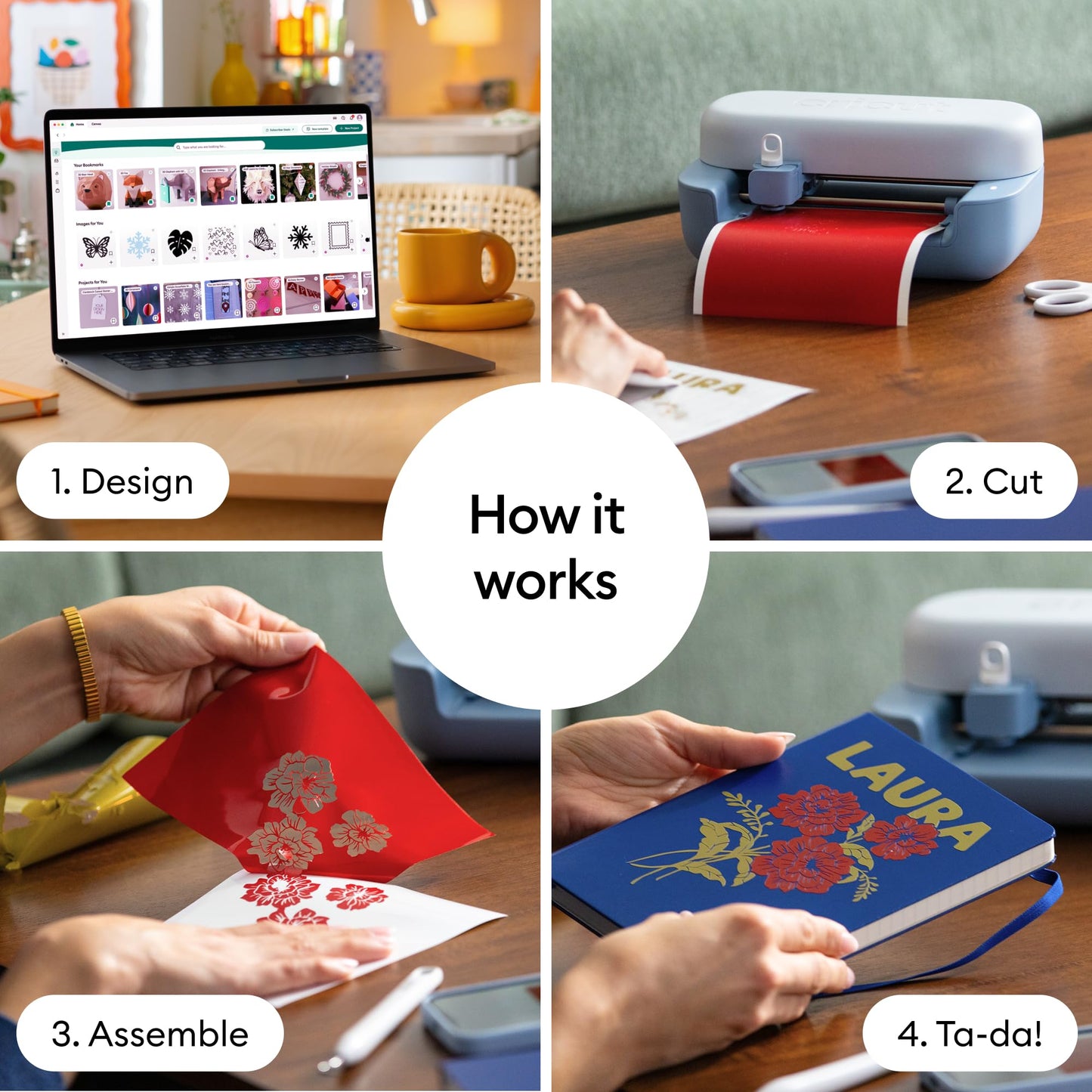 Cricut Joy™ 2 Ultimate Bundle, Blue - Ultra-Compact Cutting Machine - Perfect for Making Cards, Stickers, Labels, Decals, & More - Portable - Includes Enough Supplies for Up to 75 Projects