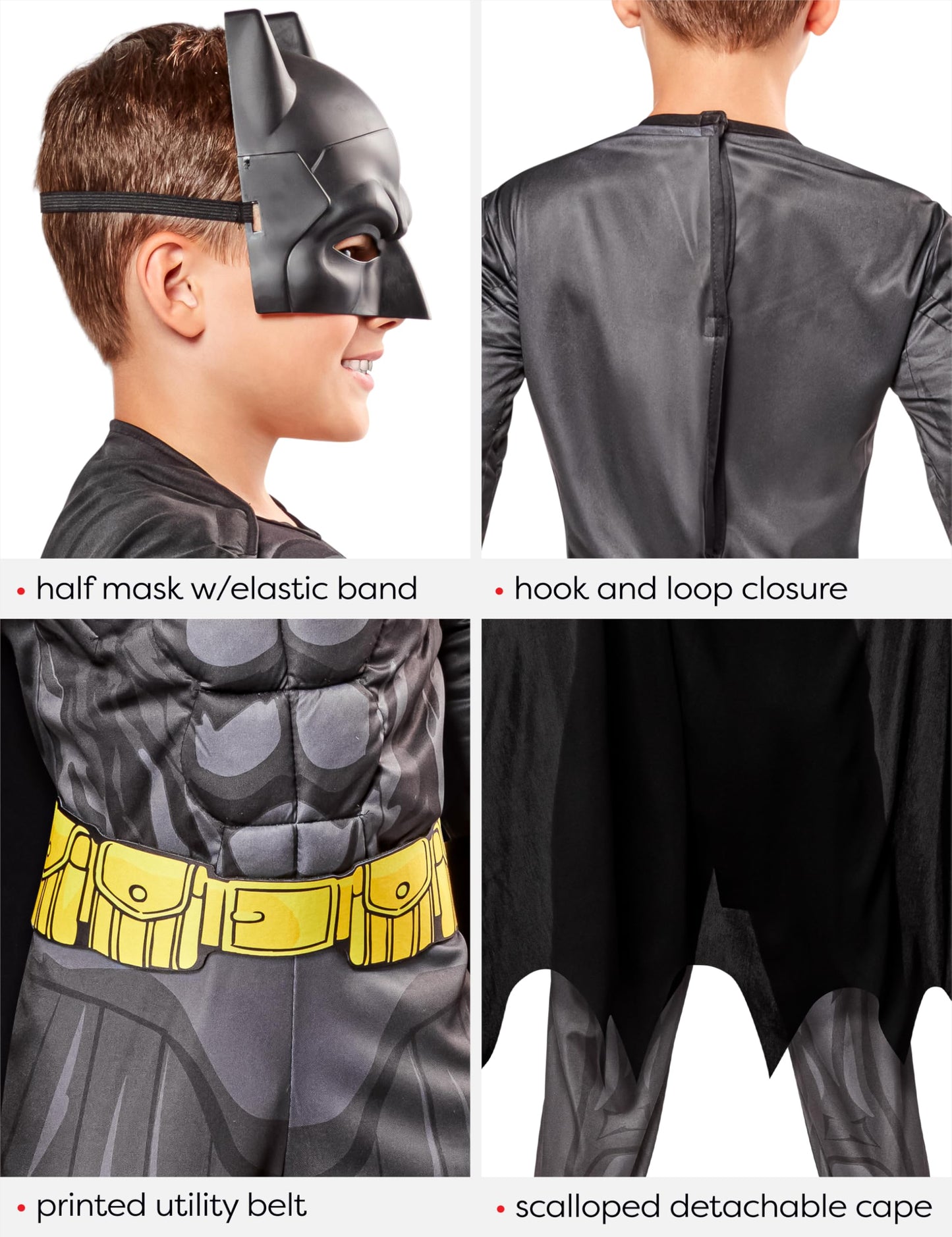 Rubies DC Comics Superheroes: Batman Costume for Kids, Boy's Small