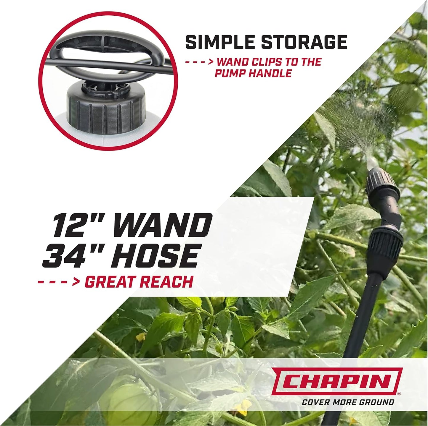 Chapin International 16109 1-Gallon Value Pack Lawn and Garden Pump Sprayer, Made in The USA, for Spraying Weeds, Insects, Fertilizers, 2-Pack, Translucent White