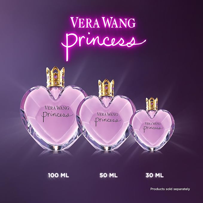 Vera Wang Princess Eau de Toilette 1.7 fl oz (Pack of 1), Notes of Apple, Quava, and Vanilla, Women's Fragrance, Long Lasting, Everyday Fragrance, Travel Size