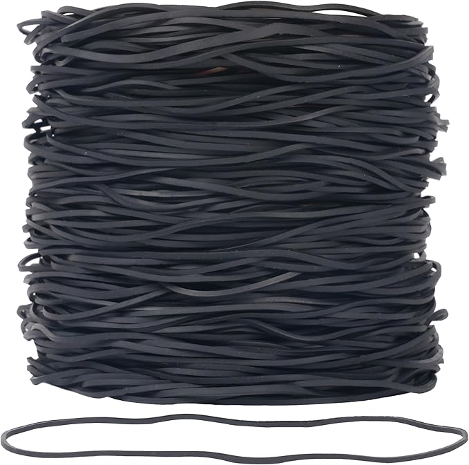 Rubber Bands Garbage Can Bands Elastic Large Size #117A 200Pcs Trash Can Rubber Bands Black Elastics Bands 7inch For Office Supplies Home